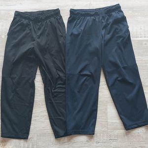 Old Navy light boys pants, size L (10-12).  Black and blue pair.